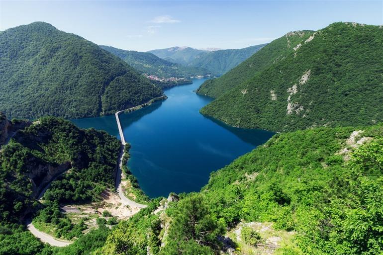 Piva lake Montenegro