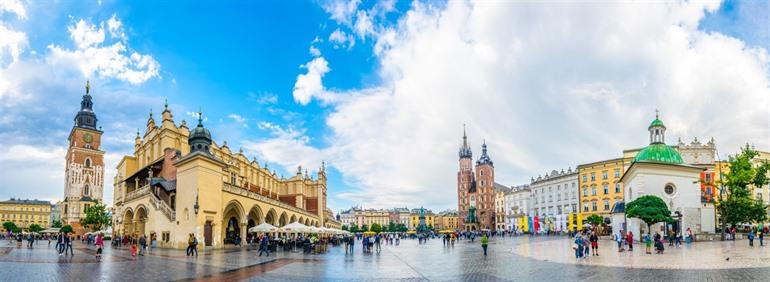 The Grand Place (Rynek Glowny) of Cracow