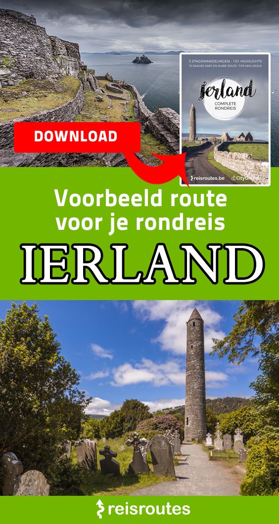Pinterest Round trip Ireland (16-day): Planned route + itinerary & map